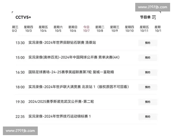 全面覆盖各类体育赛事 赛事直播网让你随时掌握精彩比赛瞬间